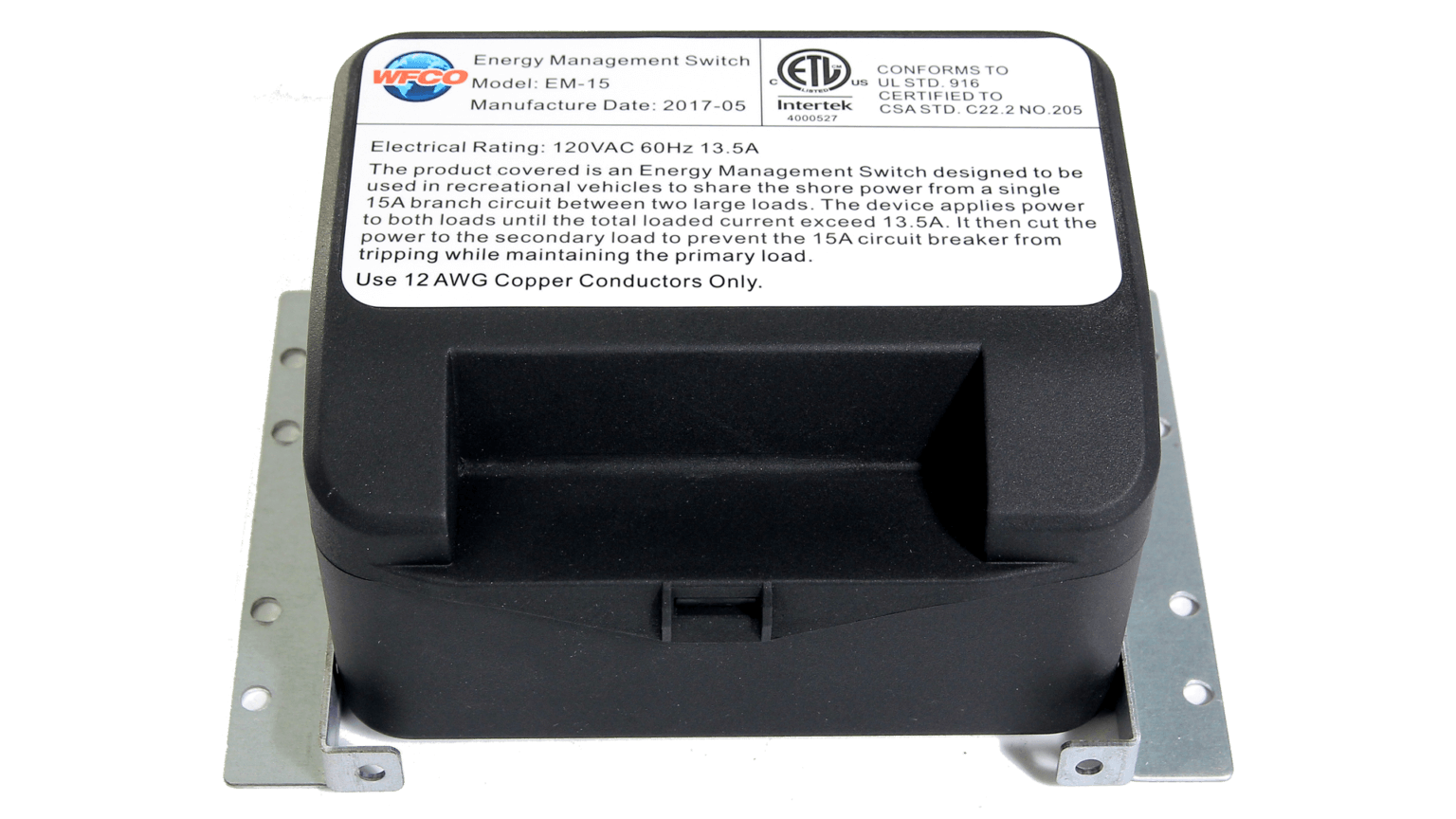 EM-20 Energy Management Switch – WFCO Technologies